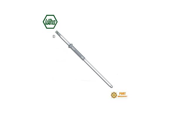 Trzon wymienny płaski do wkrętaków dynamometrycznych z rękojeścią podłużną 3,0 mm x 175 mm, 0,6 Nm Wiha (26277)