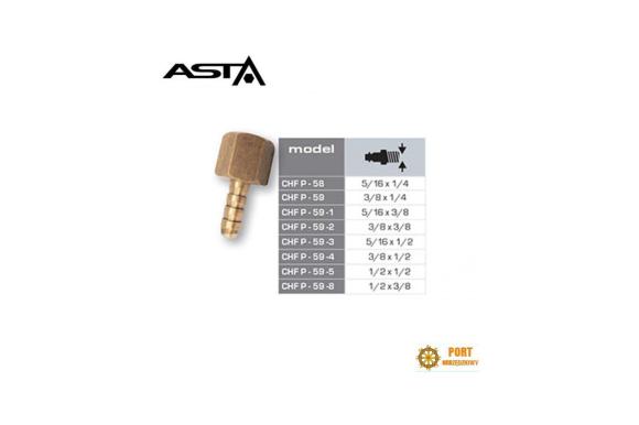 Szybkozłączka wtyk do szybkozłącza z gwintem wewnętrznym 3/8 x 3/8 Asta CHF P-59-2