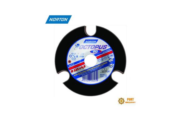 Tarcza z okienkiem do szlifowania Norton OCTUPUS Metal Inox A36T 125 x 4,0 x 22mm płaska ( 66252829993 ) - 1szt.
