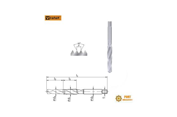 Wiertło gwintownik kombi M10 HSS Fanar ( G1-051001-0100 ) -C