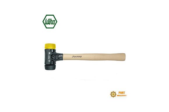 Młotek z miękkim obuchem Safety średnio miękki/średnio twardy z trzonem z drewna hikory 50 mm Wiha (26436)