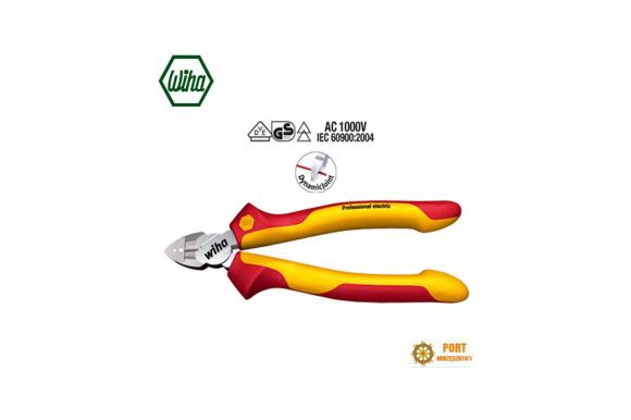 Szczypce do cięcia bocznego z funkcją zdejmowania izolacji Professional electric z DynamicJoint® 160 mm Wiha (26745)