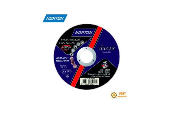 Tarcza do cięcia Norton Vulcan Metal Inox 230 x 4,0 x 22mm wklęsła typ 27 ( 66252925521 ) - 20szt.