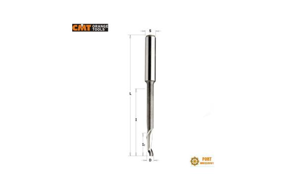 Frez do aluminium HS jednopiórowy spiralny 5% Co fi 10,0mm dł. robocza 30mm trzpień 10mm CMT ( 189.101.51 ) -C
