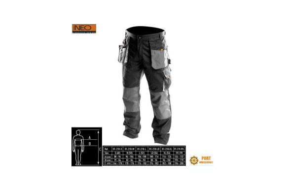 Spodnie robocze rozmiar L/52 267g/m2 NEO ( 81-220-L ) -C