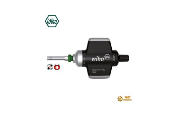 Wkrętak dynamometryczny z rękojeścią w kształcie klucza TorqueFix Key z ustawionym na stałe momentem dokręcania 1,2 Nm, 4 mm Wiha (38800)