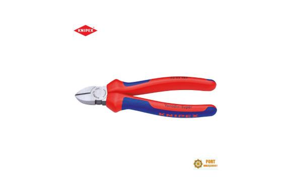 Szczypce obcinaczki 160mm do cięcia bocznego fosforowane powlekana rękojeść Knipex ( 70 02 160 ) -C