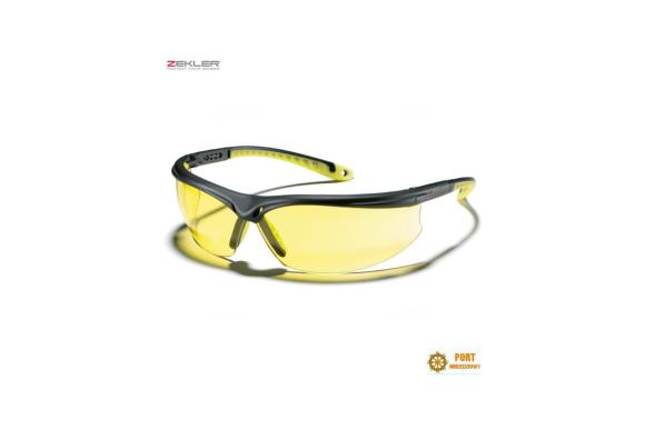Okulary ochronne żółte poliwęglanowe miękki nosek Zekler 45 ( 380600460 ) -C