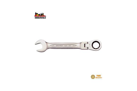 Klucz płasko-oczkowy 18mm z grzechotką łamana Teng Tools ( 131891103 ) -C