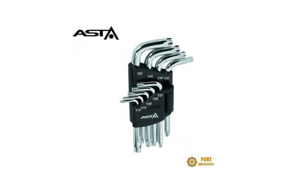 Zestaw kluczy trzpieniowych TORX gwiazdka T10-T50 krótkie Asta ( A-712TF1 ) -C