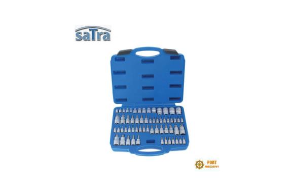 Zestaw nasadek trzpieniowych 1/4 3/8 1/2 TORX E-TORX TORX PLUS 60el. Satra S-ST60B