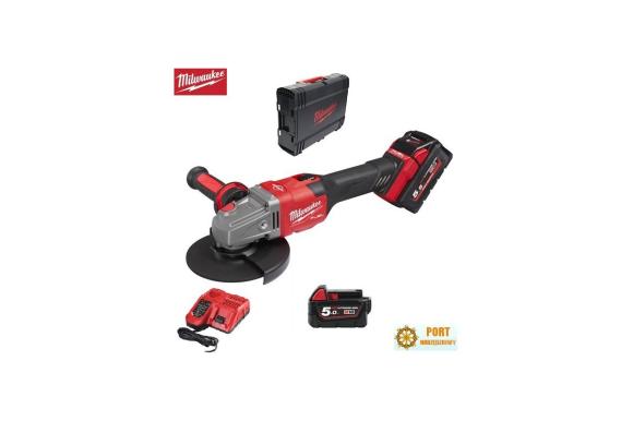 MILWAUKEE M18 FHSAG125XB-552X FUEL™ SZLIFIERKA KĄTOWA 125MM Z WŁĄCZNIKIEM SUWAKOWYM 18V 5,5Ah + MILWAUKEE M18 B5 AKUMULATOR 18V 5.0 Ah GRATIS !!! (4933471079)