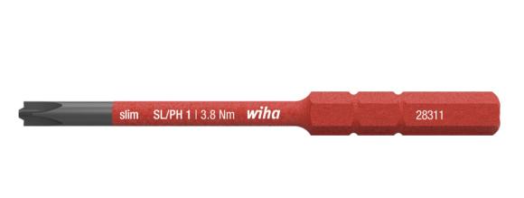 Bit slimBit electric PlusMinus/Phillips SL/PH2 x 75 mm Wiha (34588)