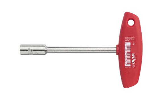 Klucz trzpieniowy z rękojeścią T czworokąt zewnętrzny niklowany na wysoki połysk 10 mm x 125 mm Wiha (01007)