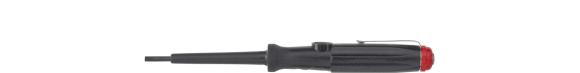 Próbnik napięcia 150-250 V płaski czarny, z klipsem do przypinania 3,0 mm x 60 mm Wiha (00456)