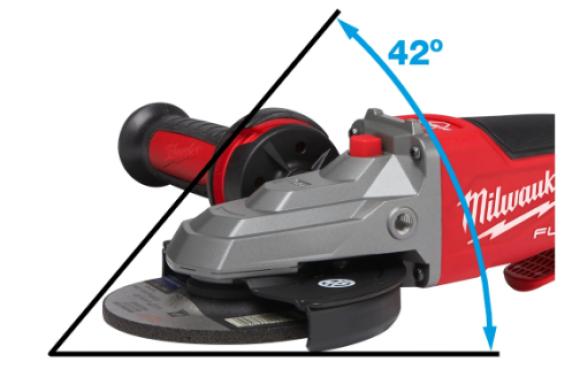 Szlifierka kątowa 125 mm z płaską głowicą z hamulcem i włącznikiem łopatkowym Milwaukee M18 FSAGF125XPDB-0X (4933478439)