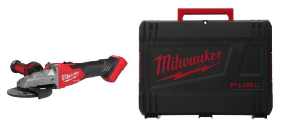 Szlifierka kątowa 125 mm z płaską głowicą z hamulcem i włącznikiem suwakowym Milwaukee M18 FSAGF125XB-0X (4933478438)