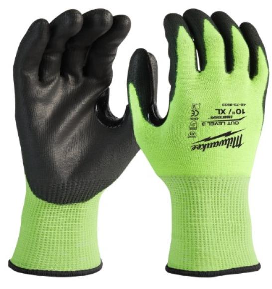 Rękawice odblaskowe przeciw przecięciowe 3/C roz. XL/10 Milwaukee (4932478133)