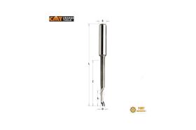 Frez do aluminium HS jednopiórowy spiralny 5% Co fi 4,0mm dł. robocza 16mm trzpień 8mm CMT ( 189.040.51 ) C