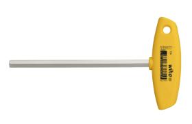 Klucz trzpieniowy z rękojeścią T sześciokątny, wersja calowa niklowany na wysoki połysk 5/32 x 150 mm Wiha (02806)