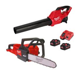 Zestaw maszyn ogrodowych Milwaukee M18 FPP2OP2802 pilarka łańcuchowa FCHS + dmuchawa FBL 2x8,0Ah (4933492817)